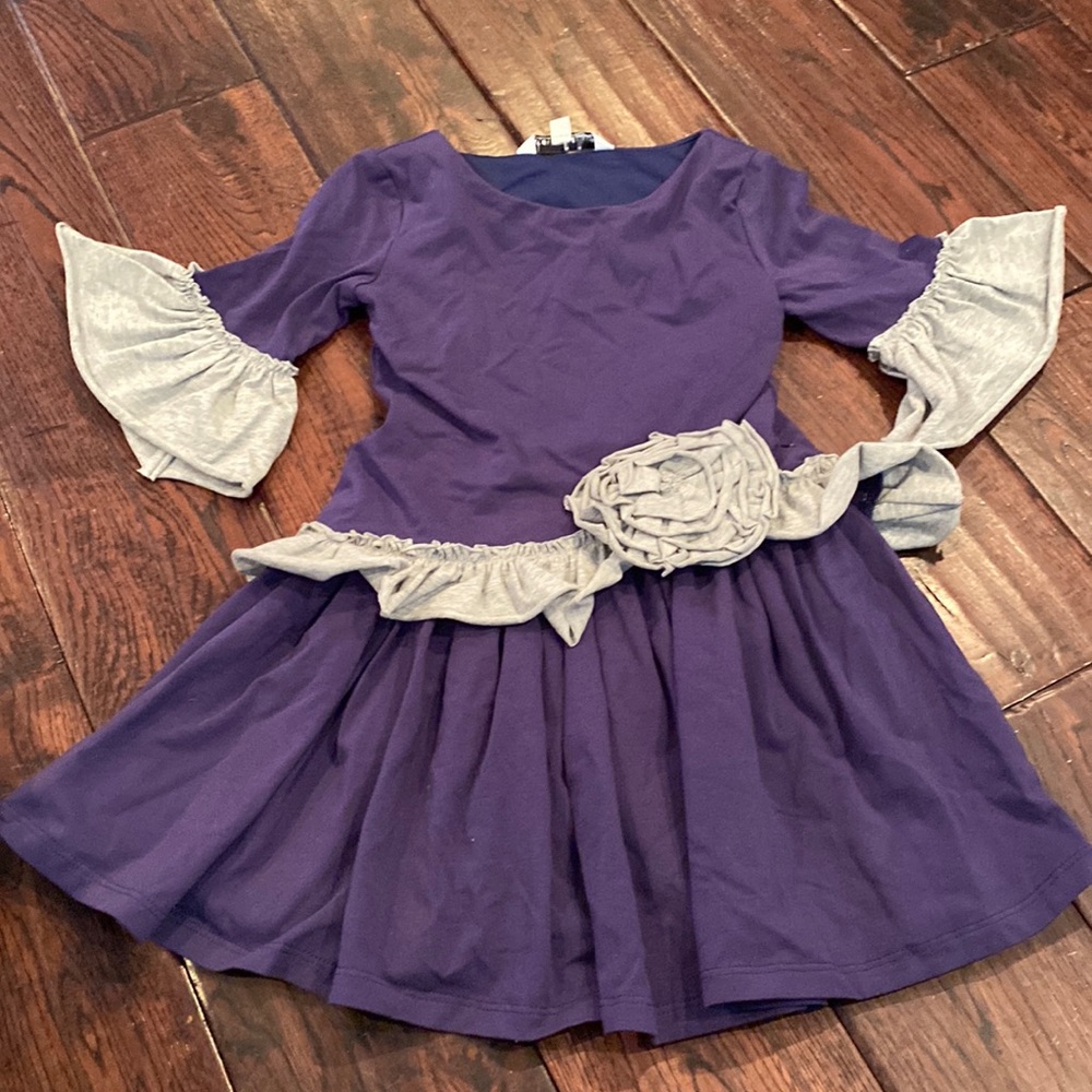 Chasing Fireflies purple and gray dress 👗